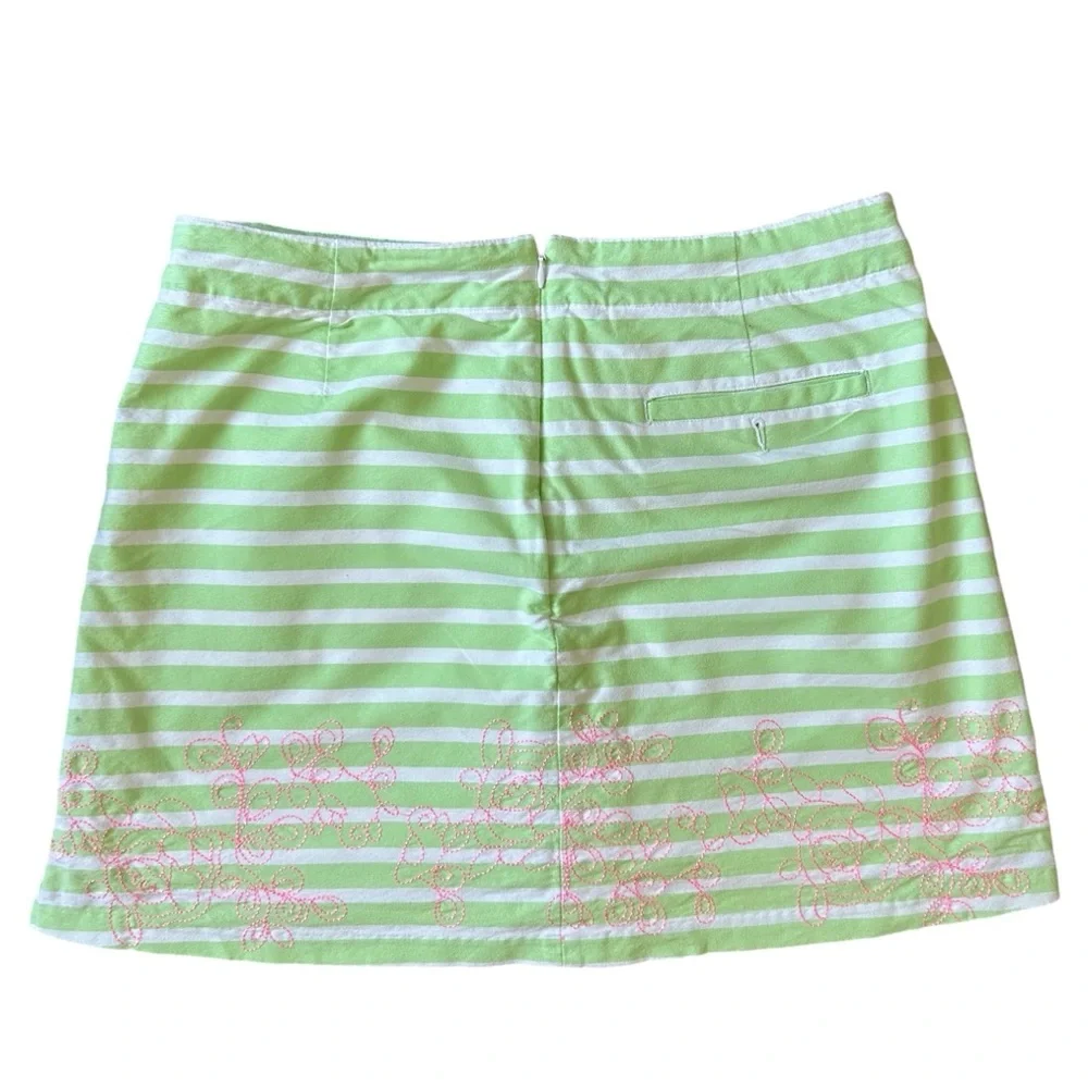 Lady Hagen striped embroidered golf skort size 10 - Picture 5 of 10